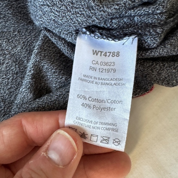 Dark Black‎ by Projek Raw XXL Men's Long Sleeve T-Shirt Marled Gray Streetwear - Picture 9 of 14